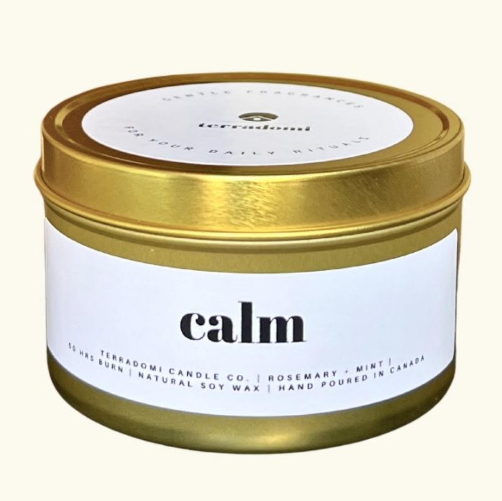 Terradomi Candle in Calm Rosemary + Mint